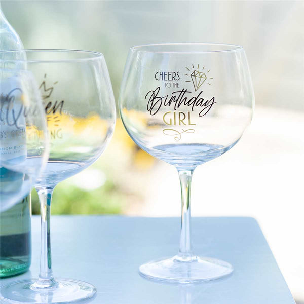 Verre à vin -Birthday girl