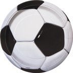 grandes assiettes rondes motif ballon de soccer