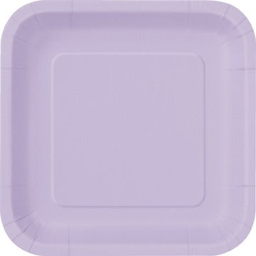 grandes assiettes carré lilac