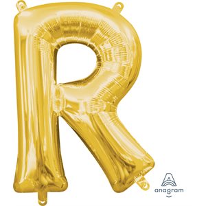 lettre R mylar de 16 pouces en or