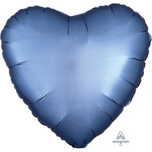 Ballon mylar-Coeur bleu gris