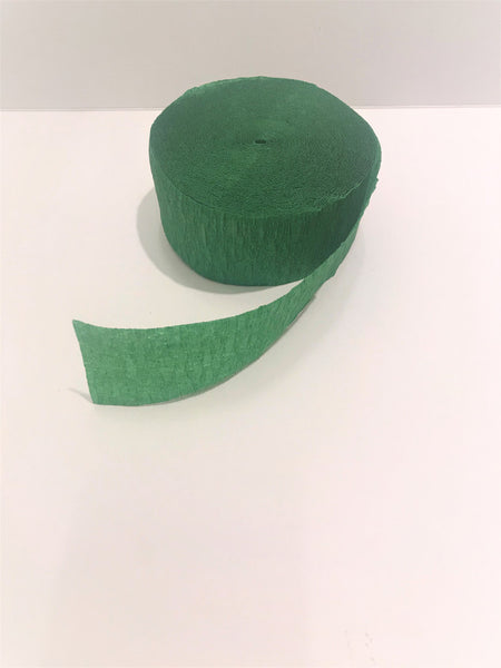 guirlande papier crêpé vert foncé