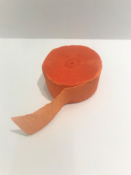 guirlande papier crêpé orange