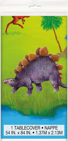 nappe en plastique motif dinosaure