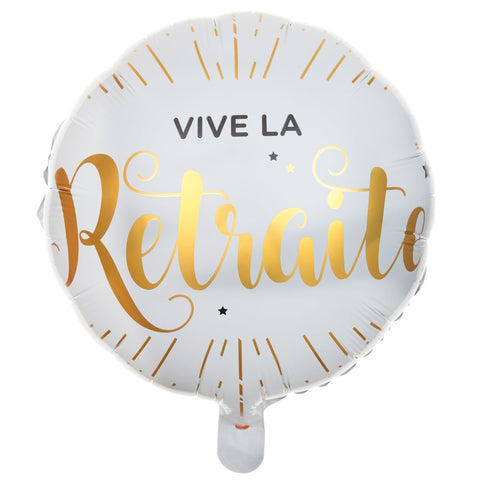 Ballon mylar -Vive la retraite