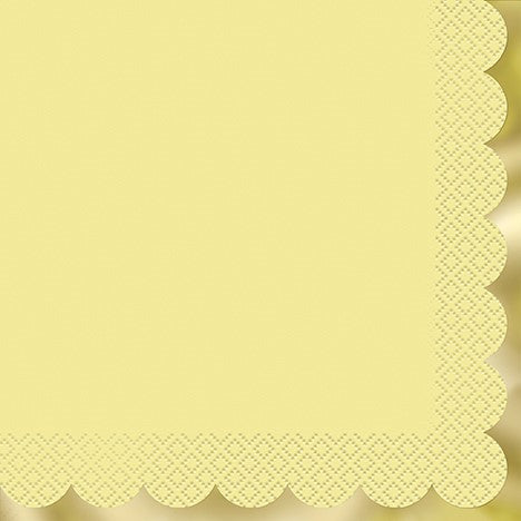 Grandes serviettes jaune bordure or