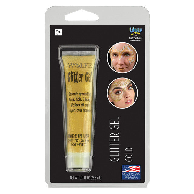 tube de crème avec brillant or