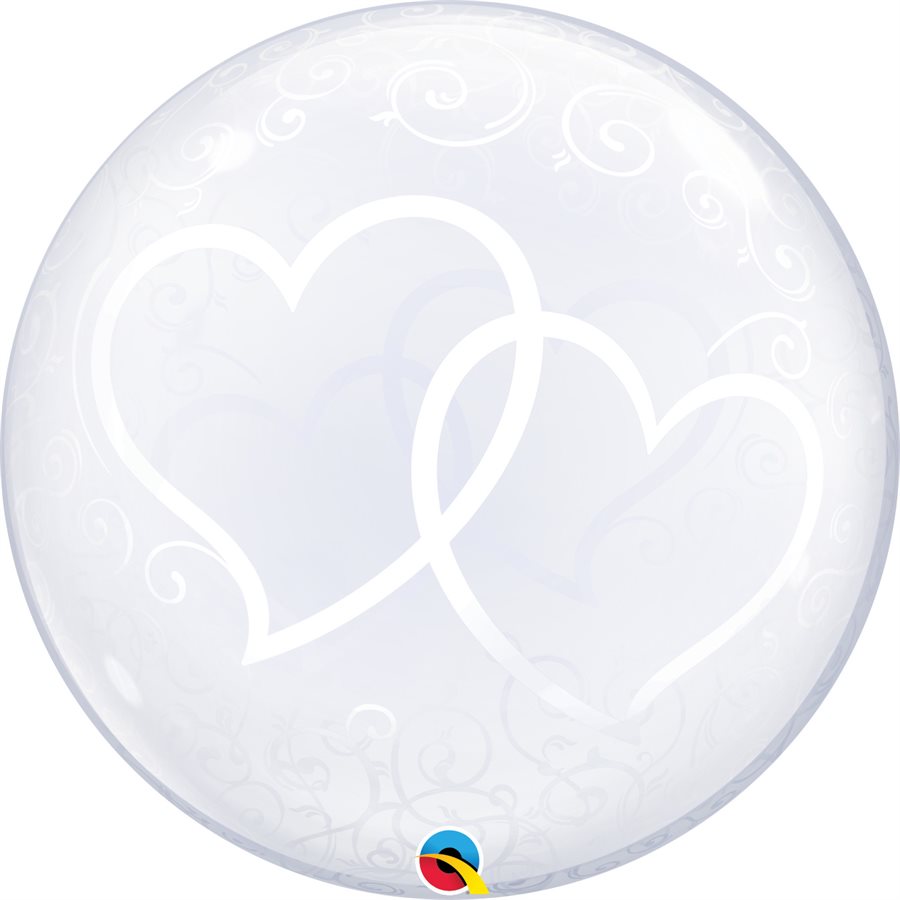 Ballon Bubble -Deux cœurs