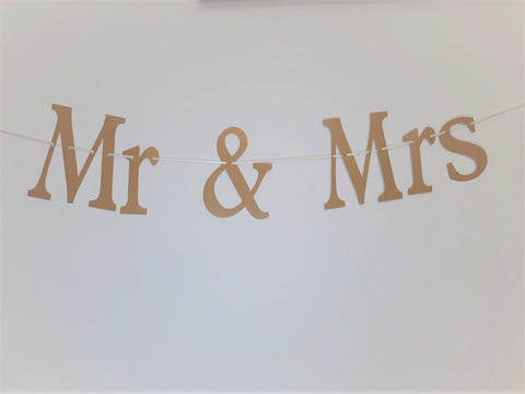Banderole Mr & Mrs