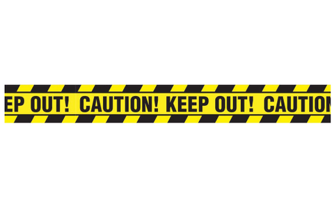 Ruban décoratif -Caution! Keep out!