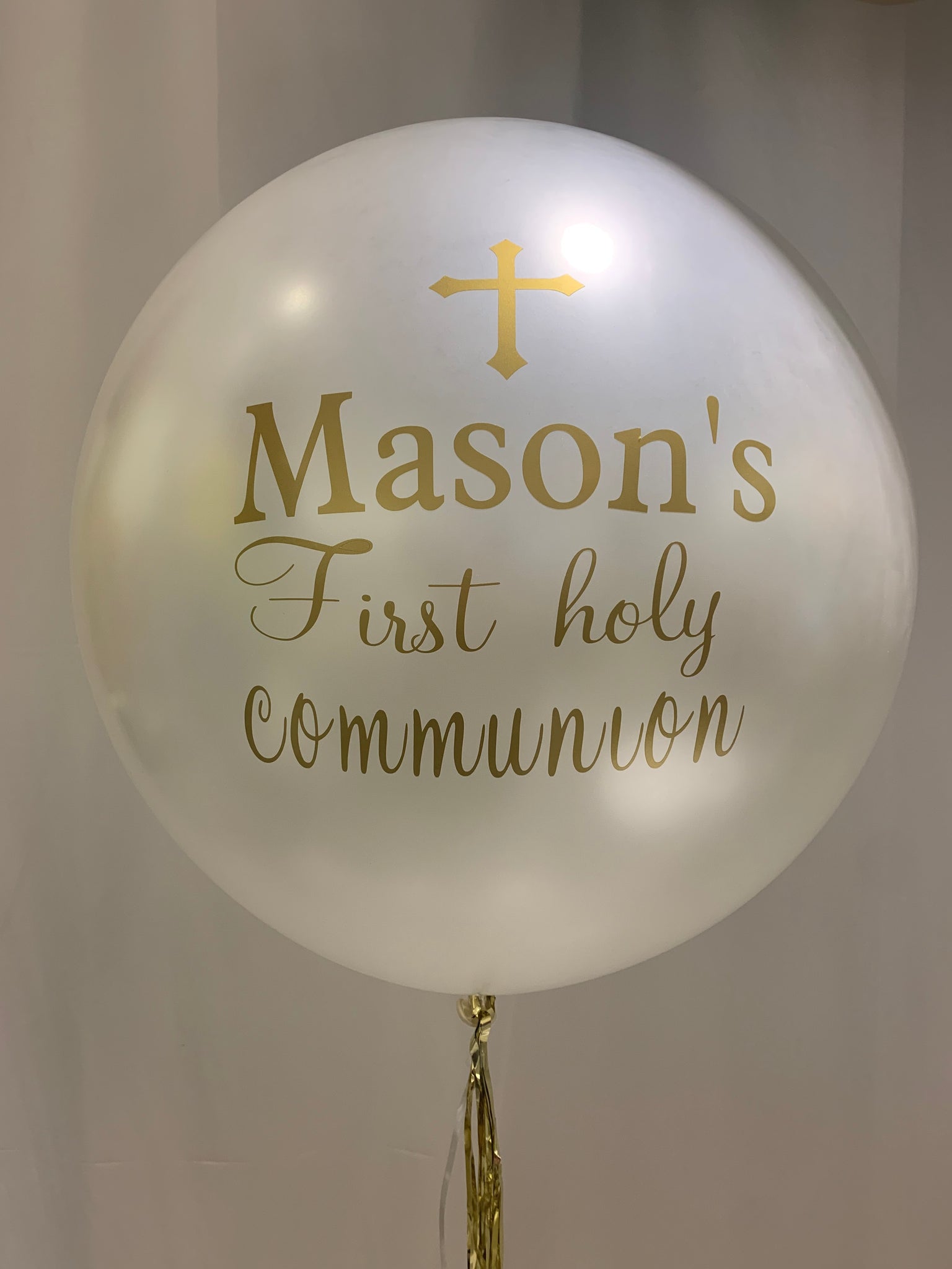 First communion personalized balloon 24