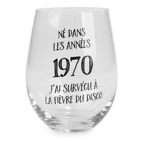 Verre à vin- 1970