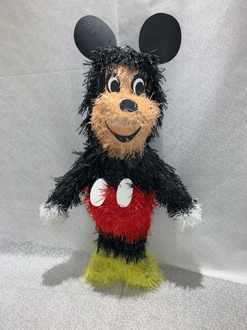 Piñata en forme de mickey debout noir,rouge