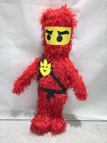 Piñata personnage Ninja go rouge et noir