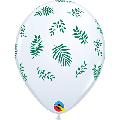 Ballon latex-Feuilles tropicales