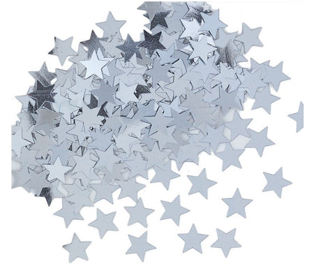 Confetti  en forme d'étoile argent