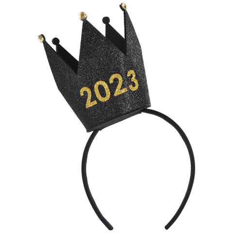 Serre-tête avec couronne noire 2024