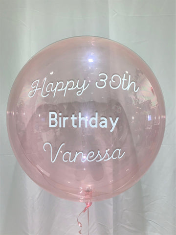 Happy Birthday Bubble personalized