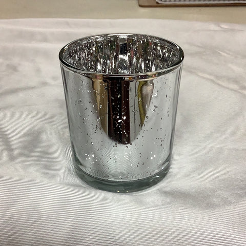 Verre argent porte bougie